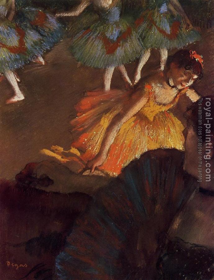 Edgar Degas : Ballerina and Lady with a Fan II